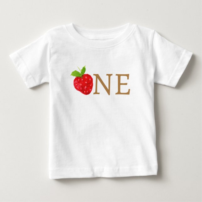 Camiseta De Bebé Cumpleaños Primera Fresa Berry First 1st (Anverso)