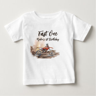 Camiseta De Bebé Cumpleaños rápido uno pequeño corredor