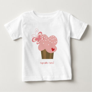 Camiseta De Bebé Cumpleaños rosado caprichoso del chica de la