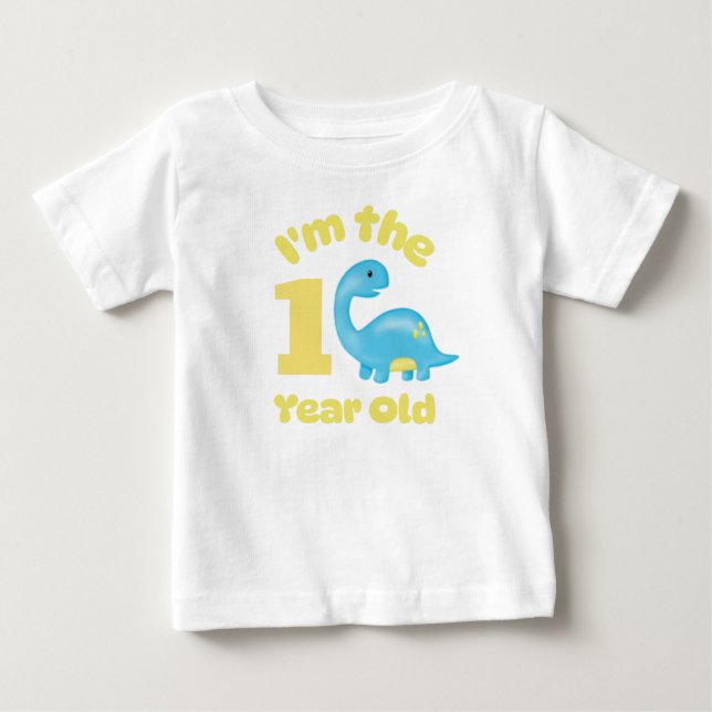 Camiseta De Bebé Cumpleaños Soy el bebé de 1 año de edad (Anverso)
