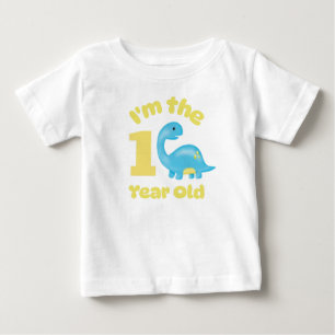 Camiseta De Bebé Cumpleaños Soy El Bebé Dinosaurio De 1 Año Infanti