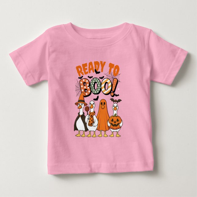 Camiseta De Bebé Cúmulos divertidos listos para robar Halloween (Anverso)