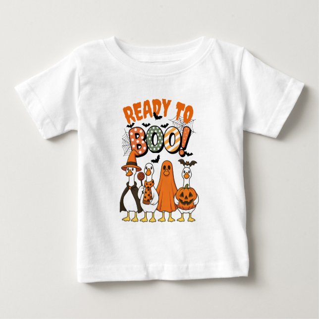 Camiseta De Bebé Cúmulos divertidos listos para robar Halloween (Anverso)