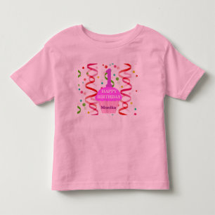 Camiseta De Bebé Cupcake de cumpleaños personalizado con edad y nom