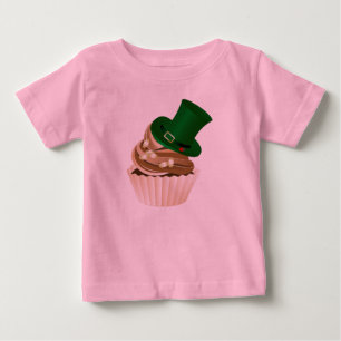 Camiseta De Bebé Cupcake de Sombrero del Día de San Patricio