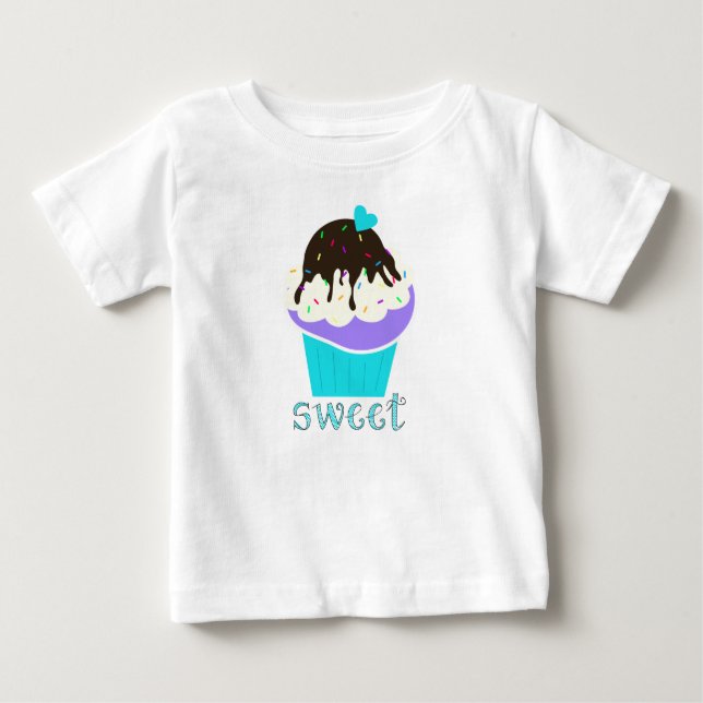 Camiseta De Bebé Cupcake Dulce (Anverso)