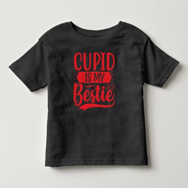 Camiseta De Bebé Cupid es My Bestie (Anverso)