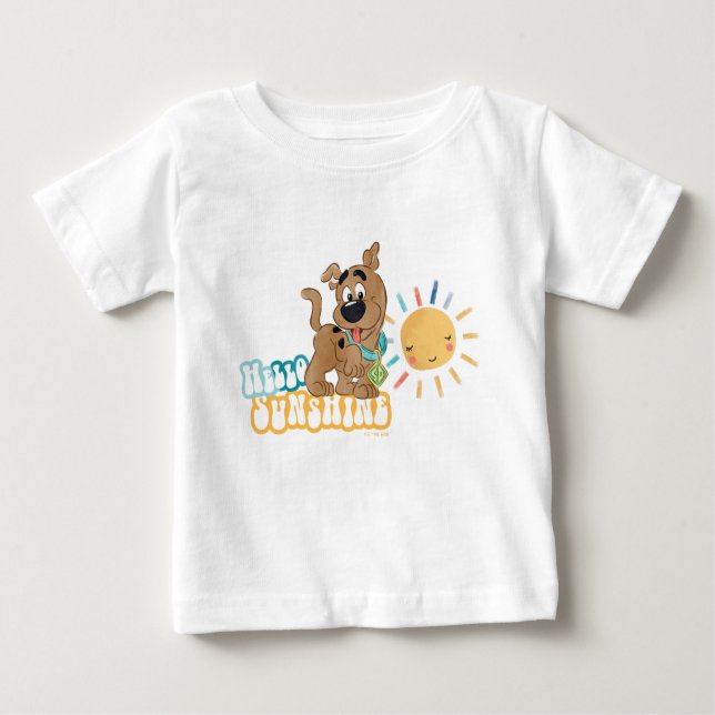 Camiseta De Bebé Cuppy Scooby-Doo "Hola Sunshine" (Anverso)