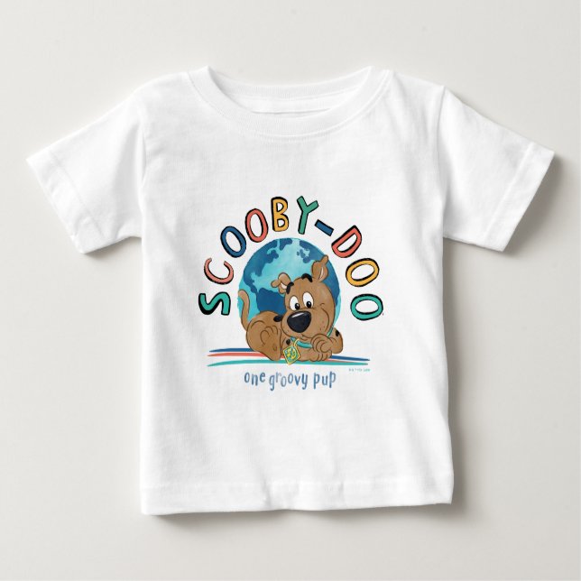 Camiseta De Bebé Cuppy Scooby-Doo "One Groovy Pup" (Anverso)