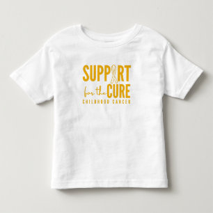 Camiseta De Bebé cura de apoyo al cáncer infantil Toddler T-Shirt
