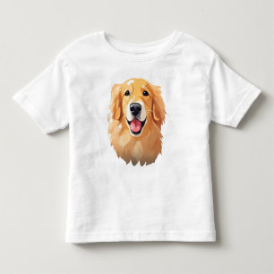 Camiseta De Bebé Curado goldenretriever Dog Happy Face Expression M
