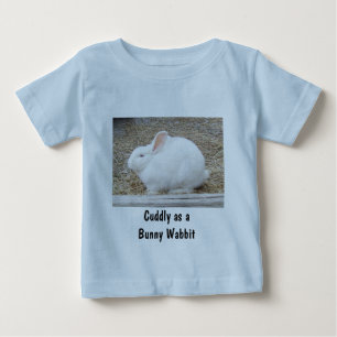 Camiseta De Bebé Curiosamente Bunny Blanco