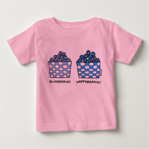 Camiseta De Bebé Curiosas moras moras dulces desgaste