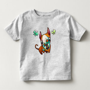 Camiseta De Bebé Curioso perro de Bull Terrier