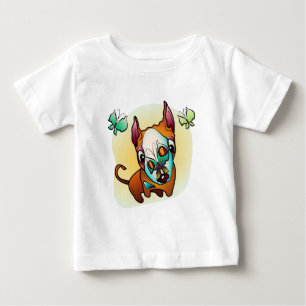Camiseta De Bebé Curioso perro toro-terrer