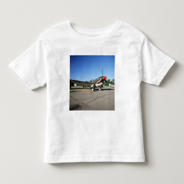Camiseta De Bebé Curtiss P-40 Warhawk, en el espectáculo aéreo CAF  (Anverso)