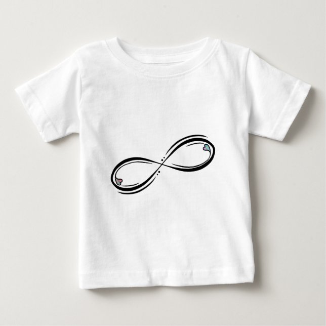 Camiseta De Bebé Curva infinita (Anverso)