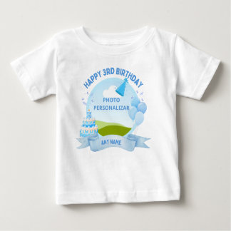 Camiseta De Bebé "Custom Happy Birthday Kids T-Shirt – Personalized