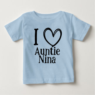 Camiseta De Bebé Custom "I ❤️ My (Name)" Infant/Toddler Tee