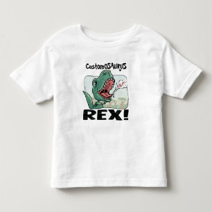 Camiseta De Bebé ¡Customosaurus Rex corrige con el nombre de su
