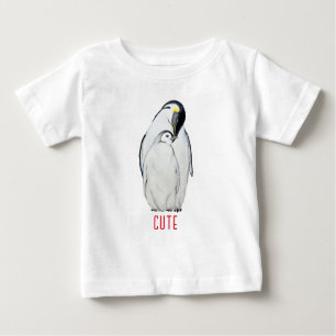 Camiseta De Bebé Cuta familia de los pingüinos emperadores T-Shirt