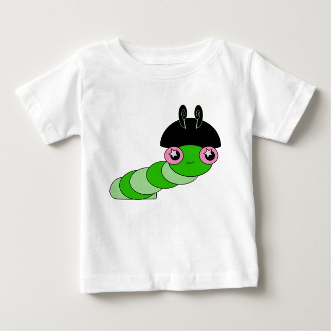 Camiseta De Bebé Cuta oruga (Anverso)