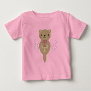 Camiseta De Bebé Cuta Otter