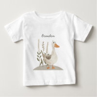 Cute acuarela Goose Baby T-Shirt