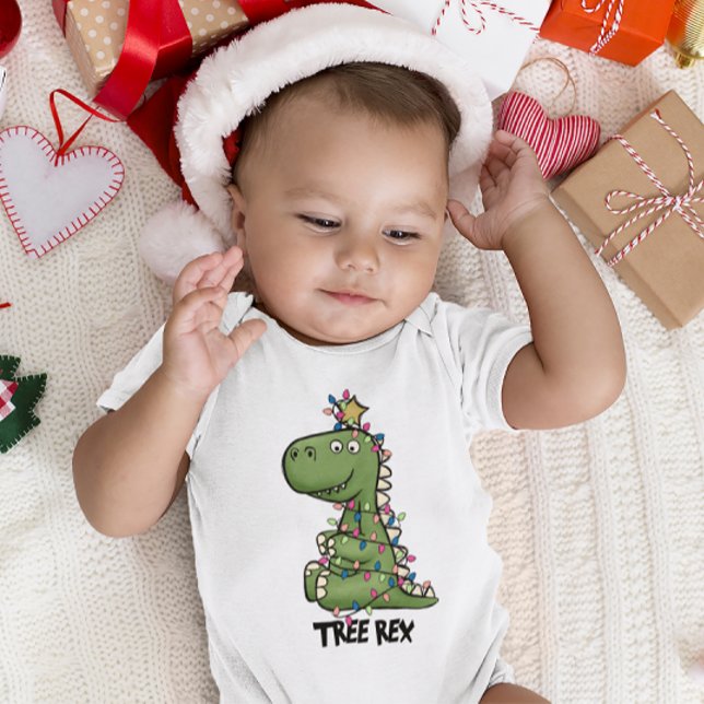 Camiseta De Bebé Cute Adorable Merry Christmas TREX (Subido por el creador)
