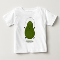 Cute aguacate salto cuerda personalizado ilustraci