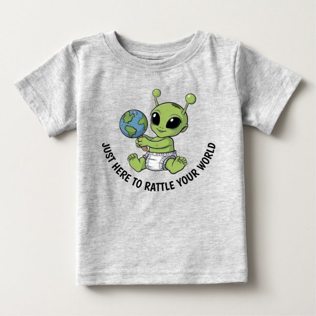 Camiseta De Bebé Cute Alien (Anverso)
