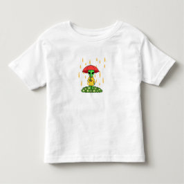 Camiseta De Bebé Cute Alien With Umbrella Kawaii Space Character