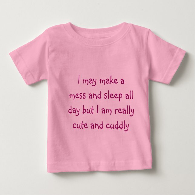 Camiseta De Bebé Cute and cuddly (Anverso)