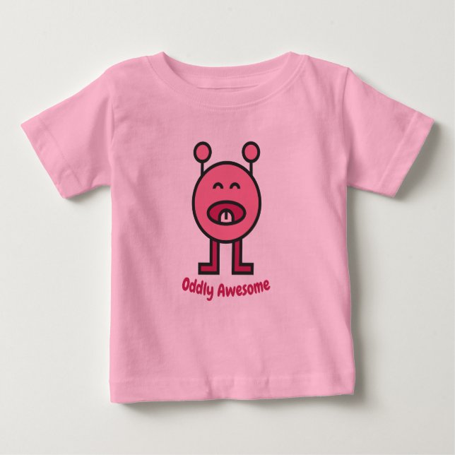 Camiseta De Bebé cute and funny monster cartoon kid T shirt (Anverso)