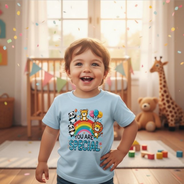 Camiseta De Bebé Cute Animals Rainbow Special Toddler Infant (Subido por el creador)