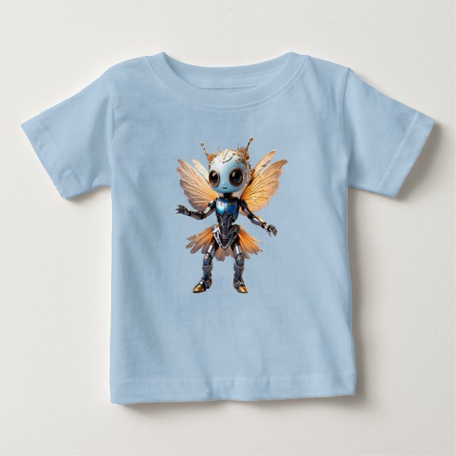 Camiseta De Bebé Cute Ant Girl Dancing Robot Pixie (Anverso)
