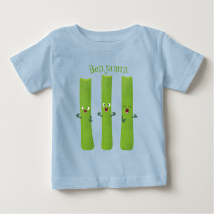 Camiseta De Bebé Cute apio palitos trio verduras personalizados