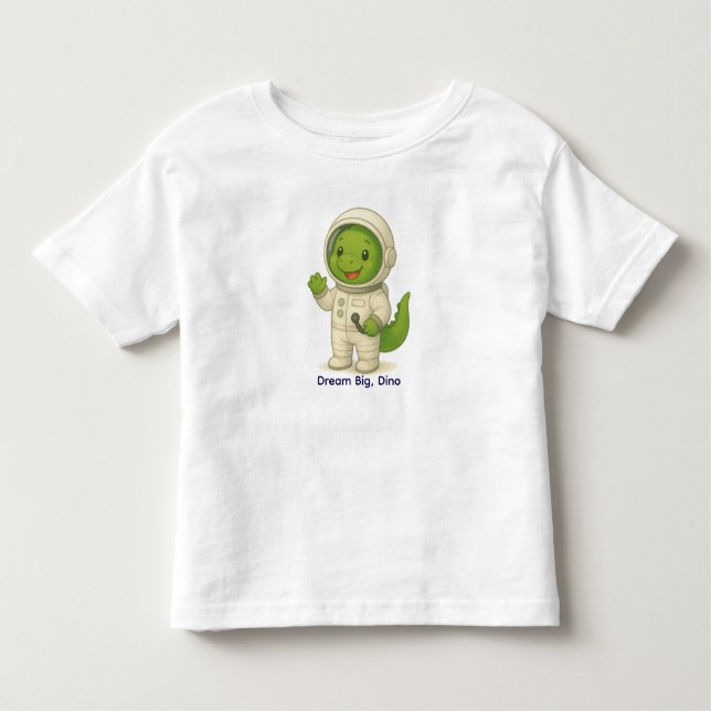 Camiseta De Bebé Cute Astronaut Dinosaur – Dino Jobs (Anverso)