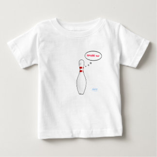 Camiseta De Bebé Cute Baby Bowler Spare Me Bowl Mascota del equipo