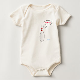 Camiseta De Bebé Cute Baby Bowler Spare Me Bowl Mascota del equipo