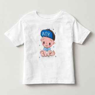 Camiseta De Bebé Cute Baby Boy T-Shirt | Adorable Little Boy in Blu