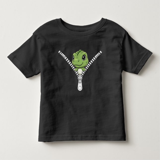 Camiseta De Bebé Cute baby dinosaur Peek  (Anverso)