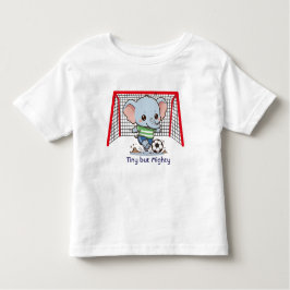 Camiseta De Bebé Cute Baby Elephant Playing Soccer 