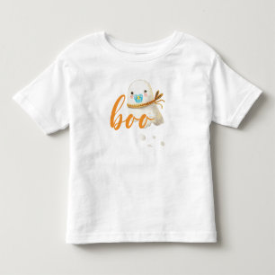 Camiseta De Bebé Cute Baby Ghost Chupete Bufanda Boo