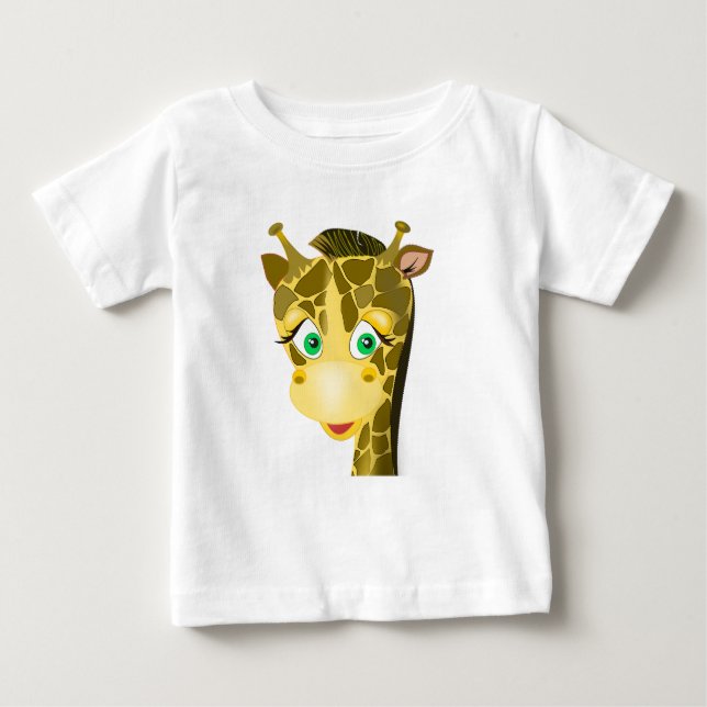 Camiseta De Bebé Cute Baby Giraffe - (Anverso)