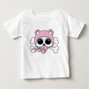 Camiseta De Bebé Cute Baby Girl Skull