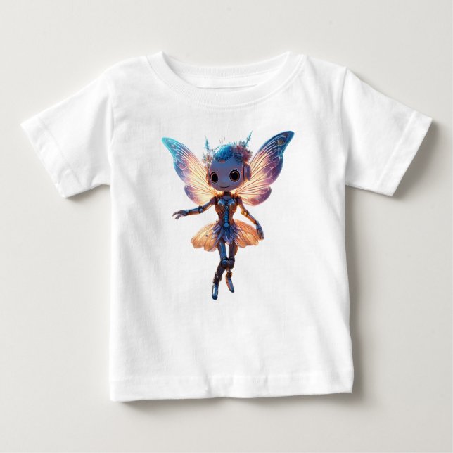 Camiseta De Bebé Cute Ballerina Dancing Robot Pixie (Anverso)