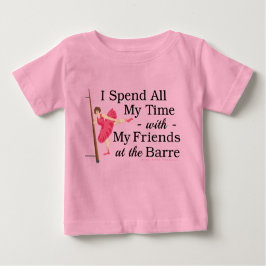 Camiseta De Bebé Cute Ballet Barre Funny Ballerina Bailarina