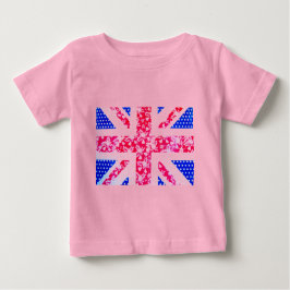 Camiseta De Bebé Cute Bandera Británica