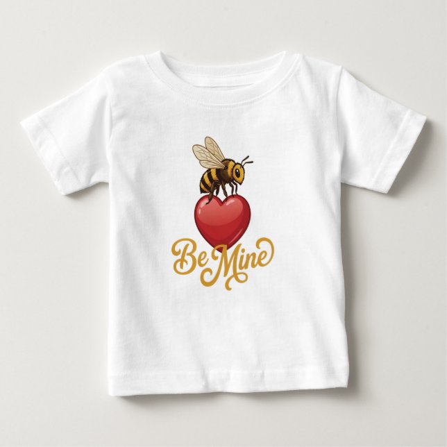Camiseta De Bebé Cute Be Mine Honeycomb  (Anverso)
